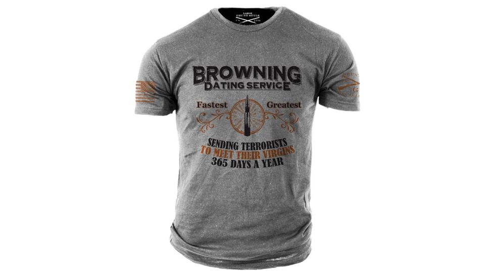 Grunt Style Men's Browning Dating Service Tee Shirt, Large DW428-L