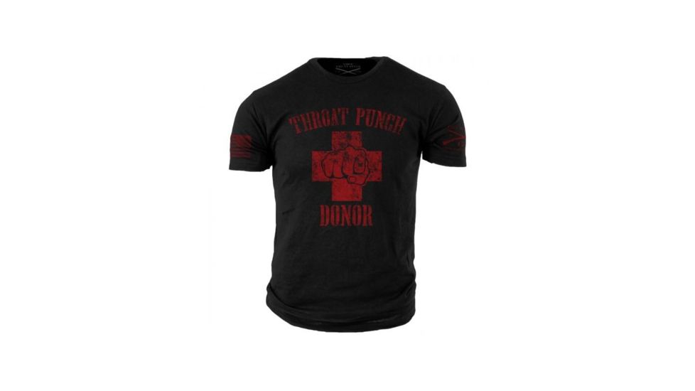 Grunt Style Men's Throat Punch Tee Shirt, Black, Large DW459-L