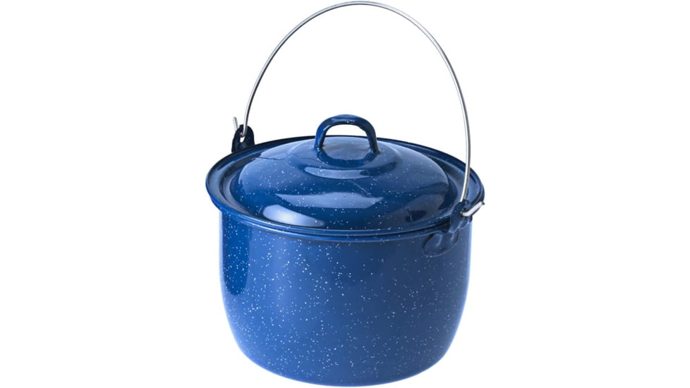 GSI Enamelware Convex Kettle, 4 Qt, Blue, 62210