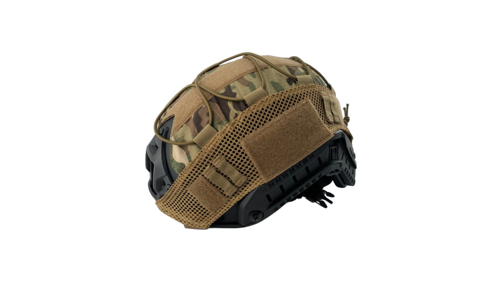 Guard Dog Body Armor FAST Ballistic Helmet, Level IIIA w/ Multicam Helmet Cover, Universal Medium-Large, Black, FAST-HELMET-U