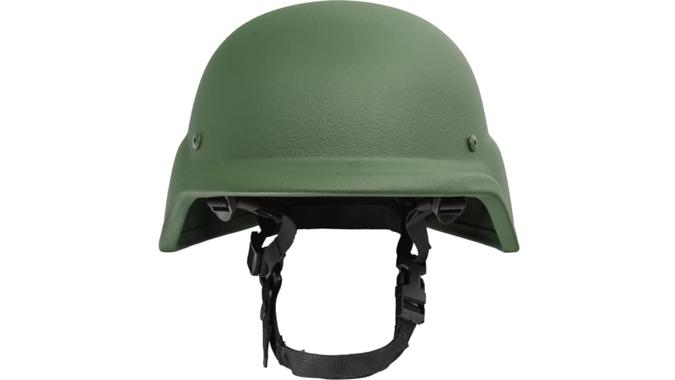 Guard Dog Body Armor PASGT Helmet Low Cut over Ears , NIJ IIIA w/BOA, OD Green, Large, PASGT-IIIA-RAIL-OD