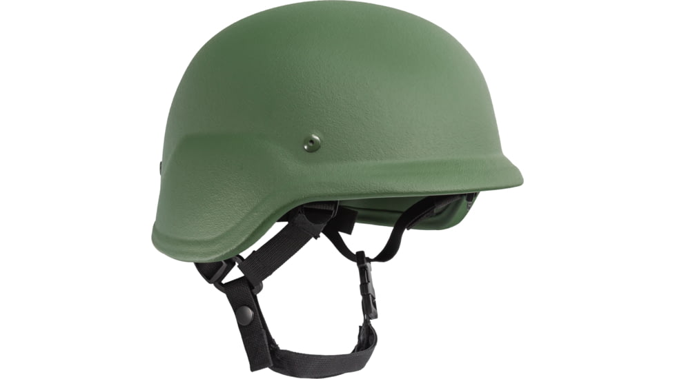 Guard Dog Body Armor PASGT Helmet Low Cut over Ears , NIJ IIIA w/BOA, OD Green, Large, PASGT-IIIA-RAIL-OD