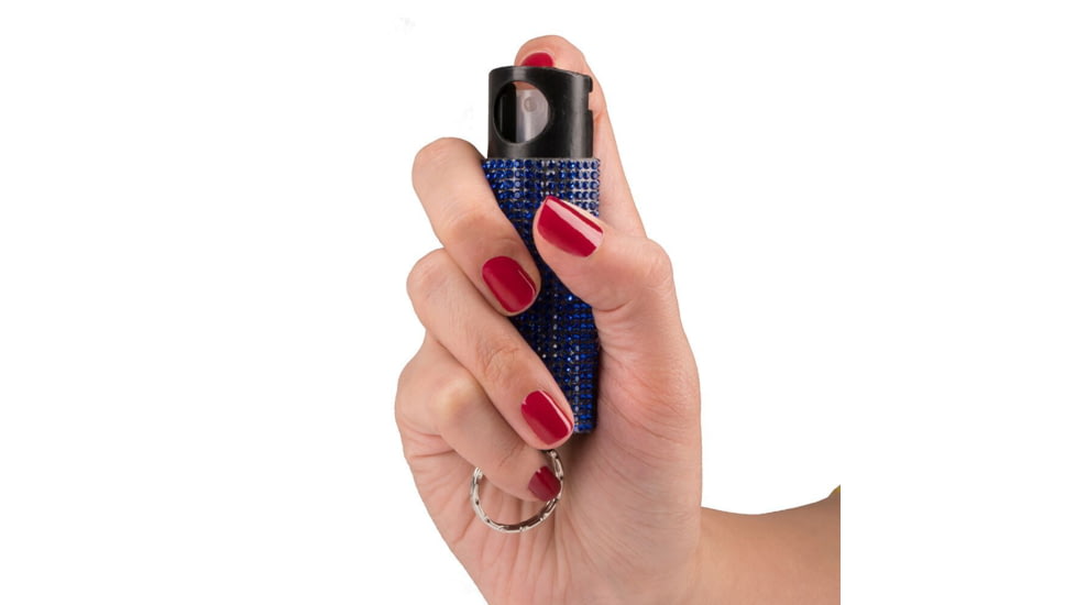 Guard Dog Security Bling It On Pepper Spray, Blue, PS-GDBO-BL