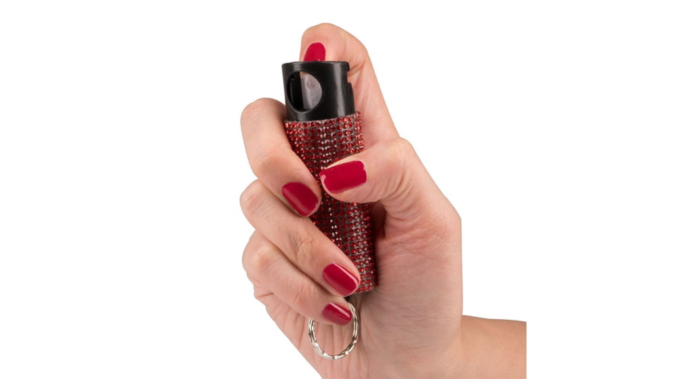 Guard Dog Security Bling It On Pepper Spray, Red, PS-GDBO-RD