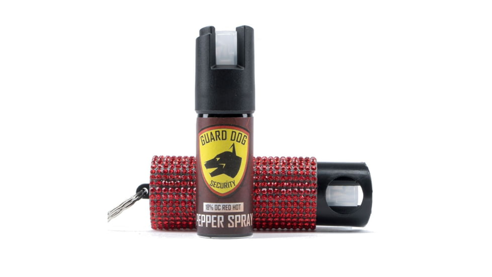 Guard Dog Security Bling It On Pepper Spray, Red, PS-GDBO-RD