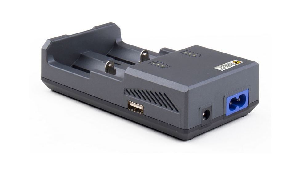 Guard Dog Security Dual Smart Battery Charger With USB Input, Black TL-GDCHSM1