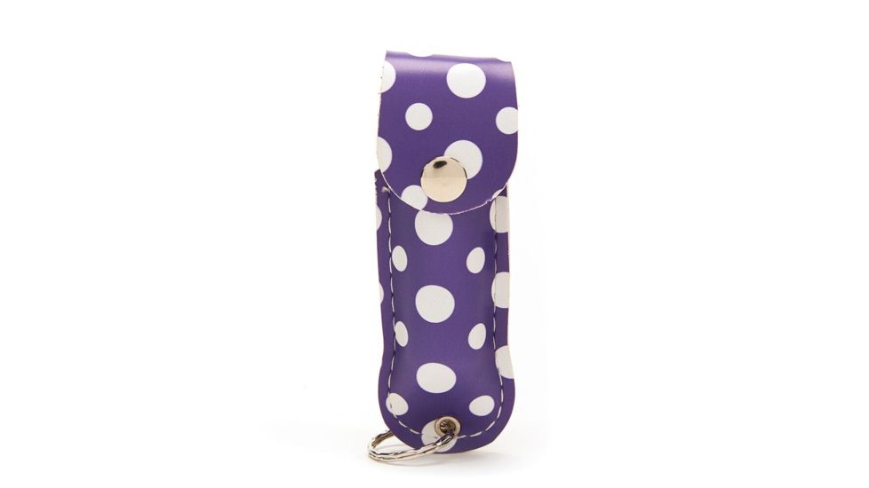 Guard Dog Security Fireistas Pepper Spray, Purple Polka Dot, PS-GDOC18-1FP