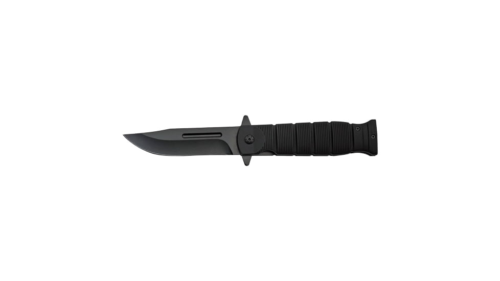 Guard Dog Security Guard Dog Knife Rubber Handle Spring Assist Folder 3.5'' Blk!