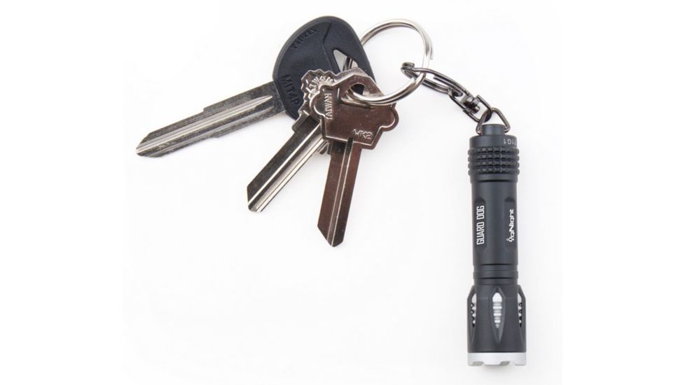 Guard Dog Security igNight 20 Lumen Keychain Ready Flashlight, Black TL-GDI20