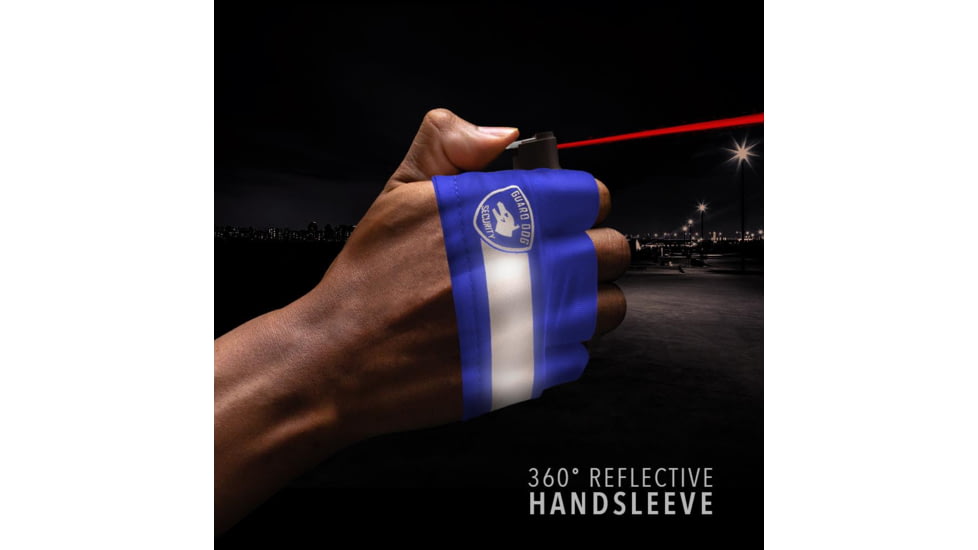 Guard Dog Security Instafire Reflect, 1/2 oz Pepper Spray with Reflective Active Hand Sleeve, Blue, One Size, PS-GDIFR-BL