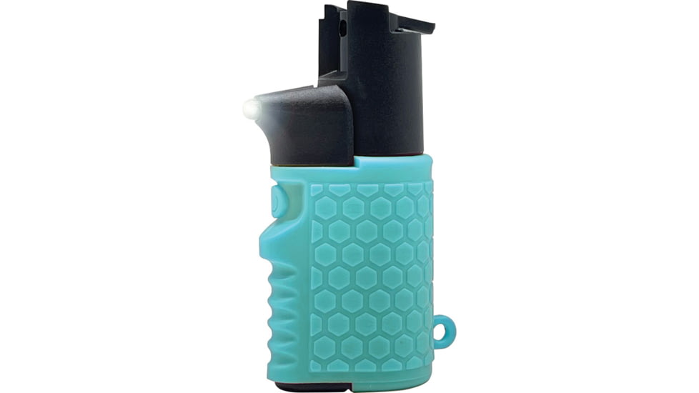 Guard Dog Security Light Em Up, 1/2 oz Pepper Spray with Grip LED Case, Teal, One Size, PS-GDLEU-TL