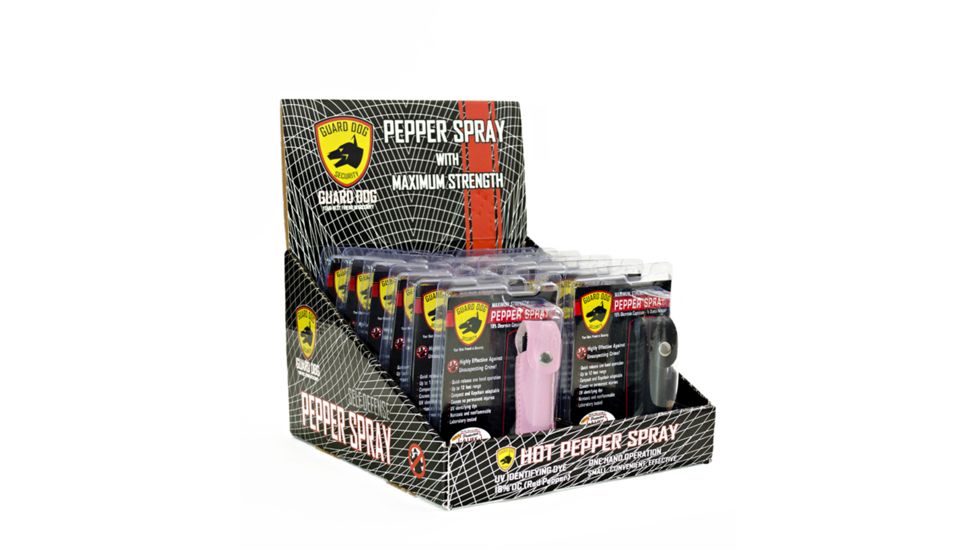 Guard Dog Security Pepper Spray Counter-Top Display - 12 Piece for 1/2oz Pepper Spray PS-GDDISP12