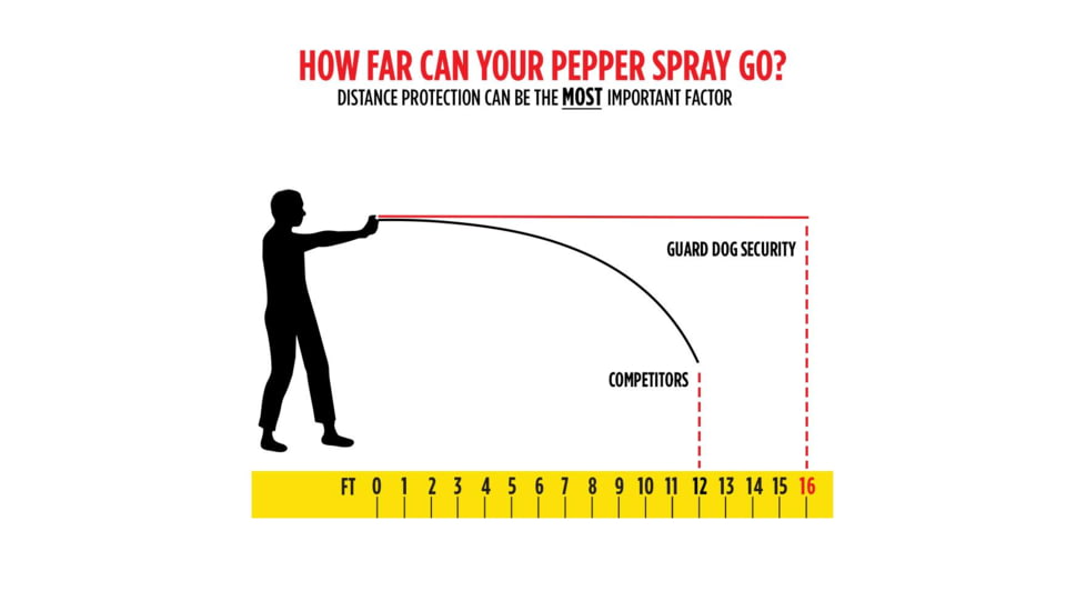 Guard Dog Security Practice Pepper, 1/2 oz Hard Case Keychain Pepper Spray w/ Foldable Target, Black, One Size, PS-GDQAPP-BK