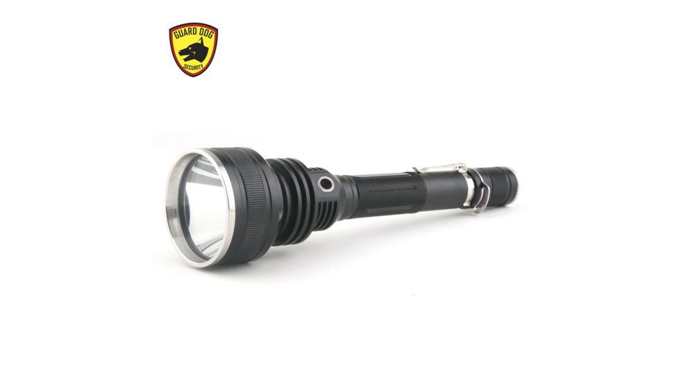 Guard Dog Security Xcess- 1200 Lumen Waterproof Tactical Flashlight, 4 Functions, Customized Dimmer, Black TL-GDX1200