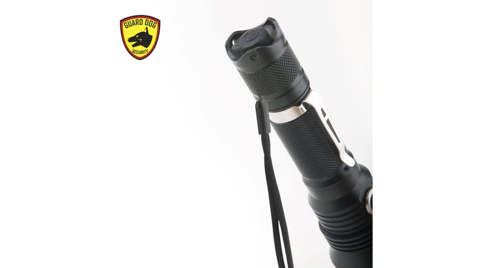 Guard Dog Security Xcess- 550 Lumen Waterproof Tactical Flashlight, 4 Functions, Customized Dimmer, Black TL-GDX550