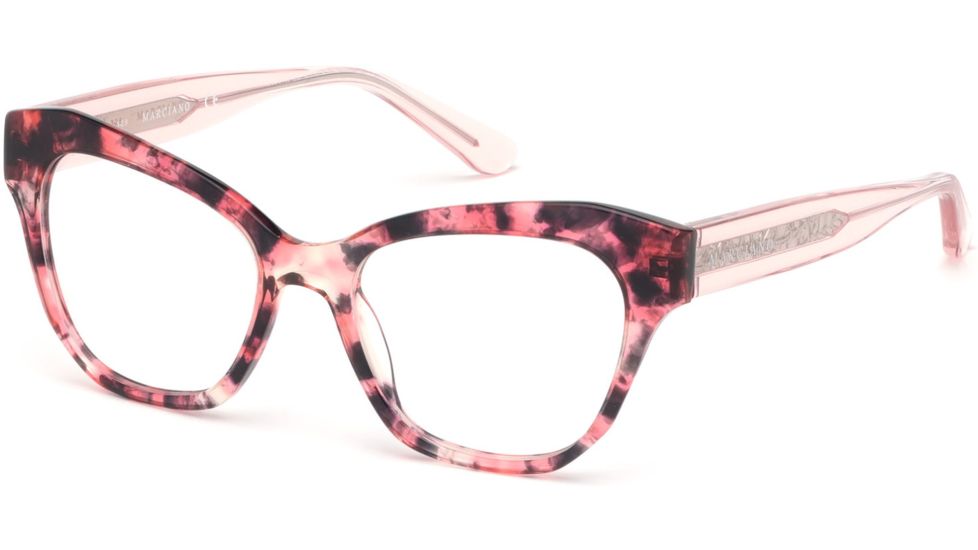 Guess By Marciano GM0339 Eyeglass Frames - Red Havana Frame Color