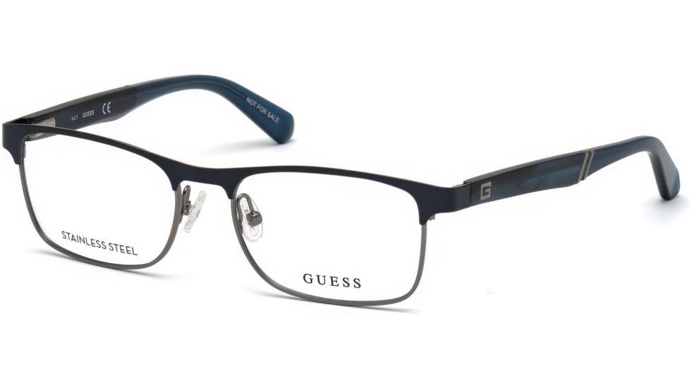 Guess GU1952 Eyeglass Frames - Matte Blue Frame Color