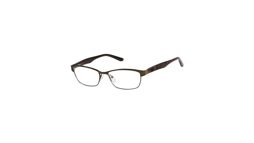 Guess GU2420 Eyeglass Frames - Matte Dark Brown Frame Color