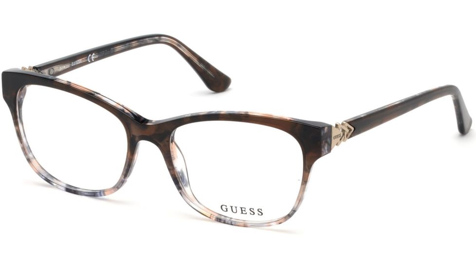 Guess GU2696 Bifocal Prescription Eyeglasses - Havana Frame, 52 mm Lens Diameter GU269652056