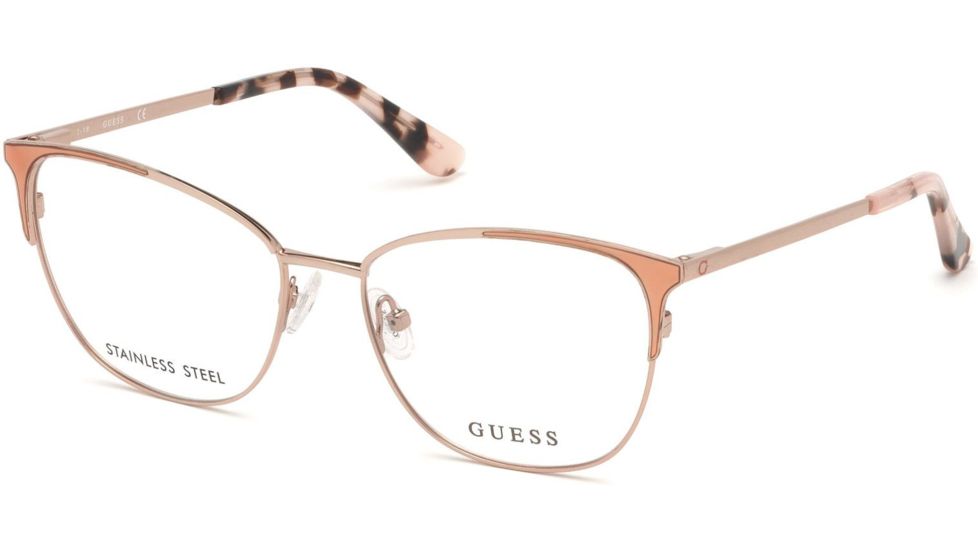 Guess GU2705 Bifocal Prescription Eyeglasses - Pink Frame, 53 mm Lens Diameter GU270553074