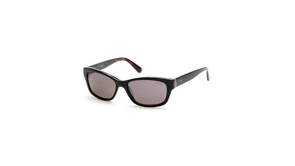 Guess GU7409 Sunglasses - Shiny Black Frame Color, Smoke Lens Color