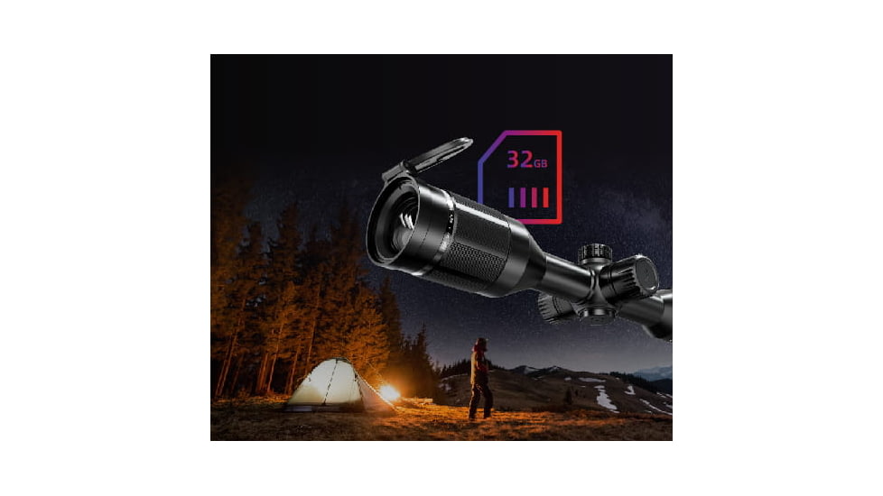 Guide USA DU Series DU50 3.1-8x50mm Night Vision Rifle Scope, 1920x1080, Black, DU50