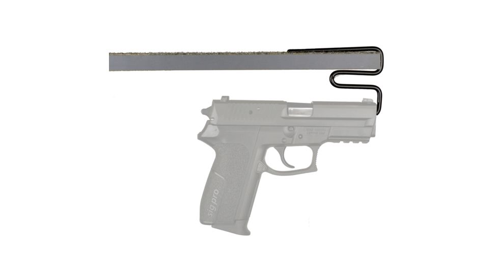 Gun Storage Solutions Back Under Handgun Hangers, Pack of 2, Black, GSSBUHH2