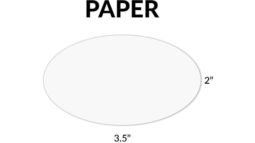 Gun Storage Solutions Gss Blank Paper Oval Tags For Displaying Gun Info 50-pack