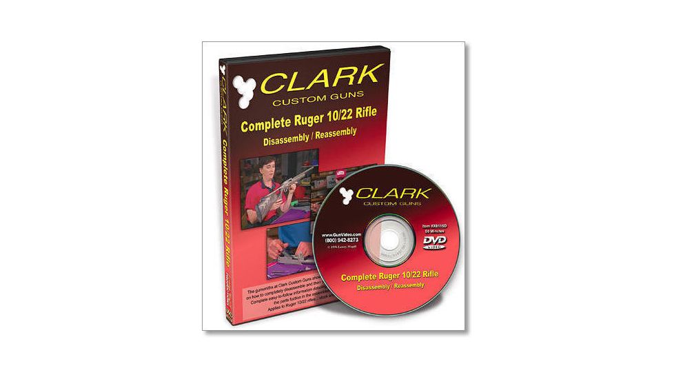 Gun Video DVD - Clark Complete Ruger 10/22 Disassembly/Reassembly, X0115D