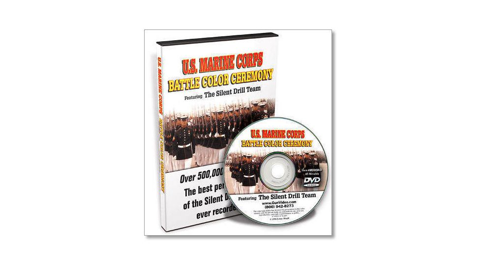 Gun Video DVD - U.S. Marine Corps Battle Color Ceremony - Silent Drill Team M0049AD