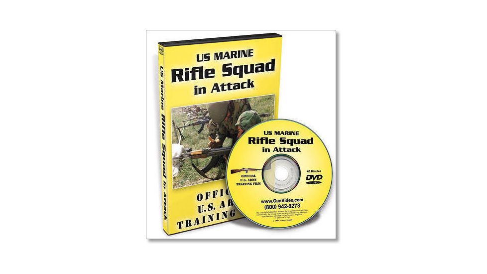 Gun Video DVD - U.S. Marine Rifle Squad In Attack M0028D