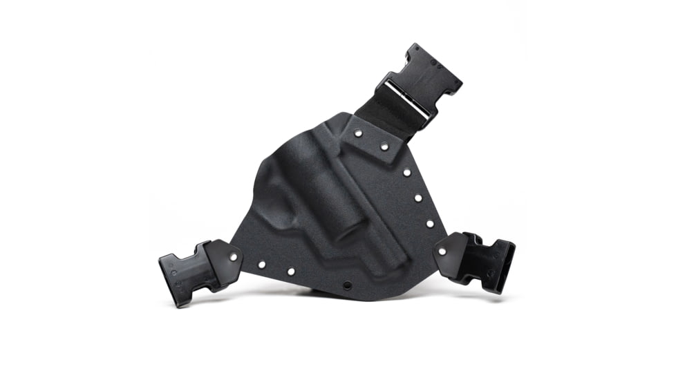 GunfightersINC Kenai Chest Holster, S&amp;W X-Frame, Black/Black, Black Harness, Left Hand, KN-SWX-010112