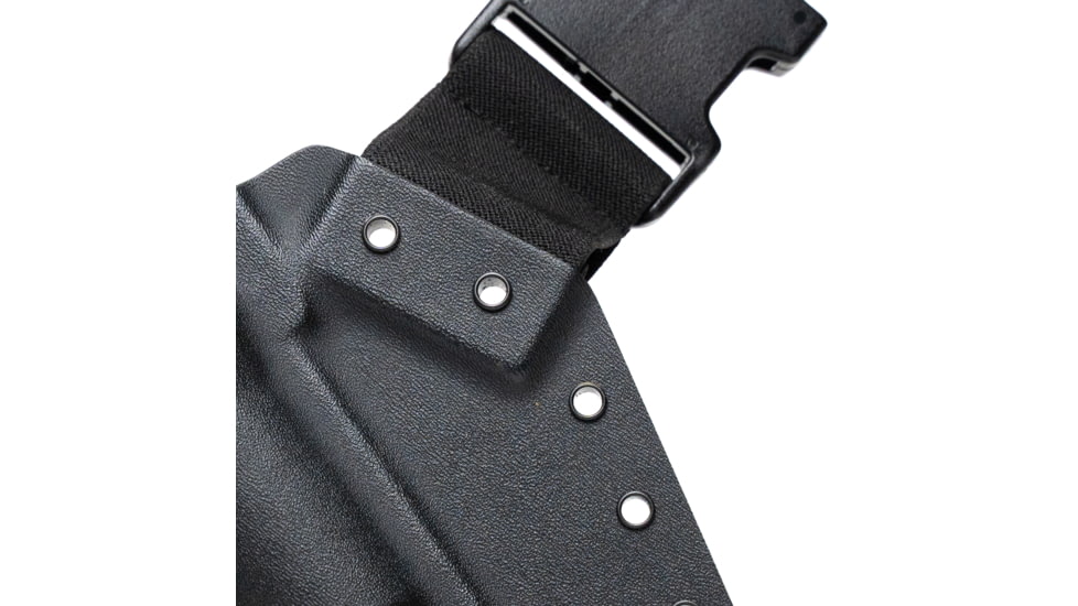 GunfightersINC Kenai Chest Holster, S&amp;W X-Frame, Black/Black, Black Harness, Left Hand, KN-SWX-010112