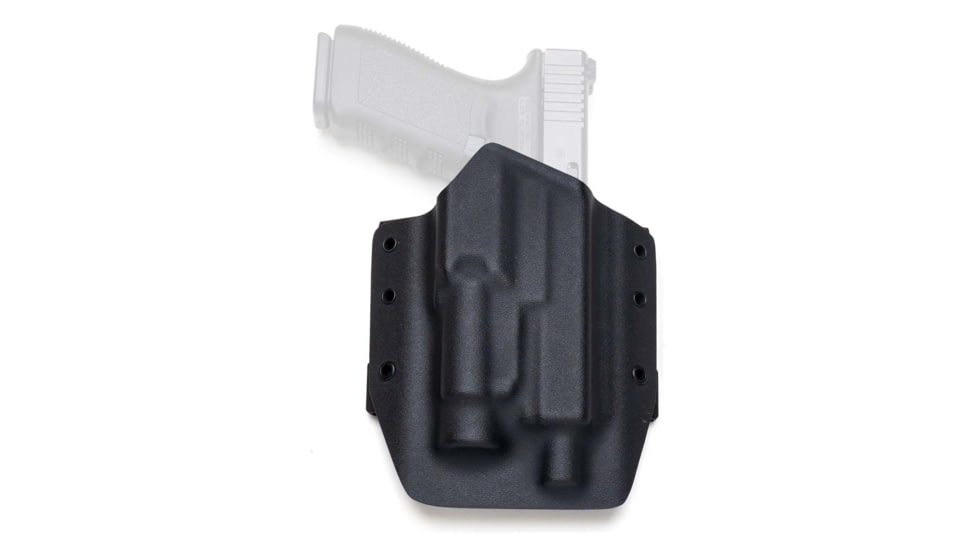 GunfightersINC Sentinel OWB Holster, Glock 20/40 Tlr-1, Black/Black, Black Harness, Right Hand, SENT-G20/40-TLR1-55091