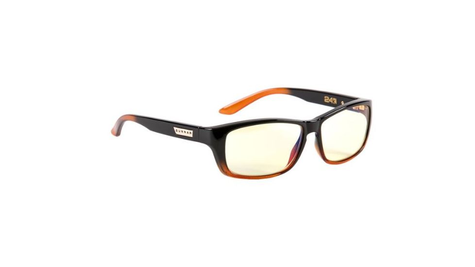Gunnar Optiks Crossover Micron 24K Sunglasses, Dark Ale Frame, Amber Lens, MIC-07001