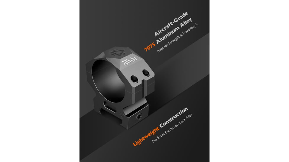GUNNR Gulltoppr 34mm Riflescope Rings