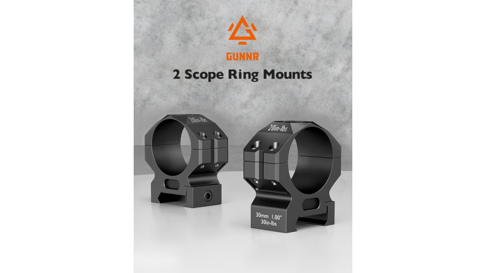GUNNR Gulltoppr 34mm Riflescope Rings