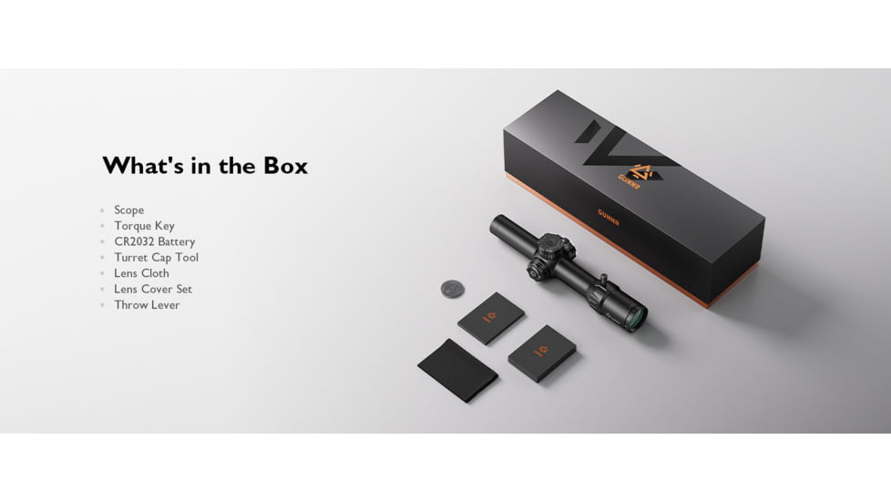 GUNNR Odin 1-10x28mm 34mm Tube FFP Rifle Scope, Black, FFP110024