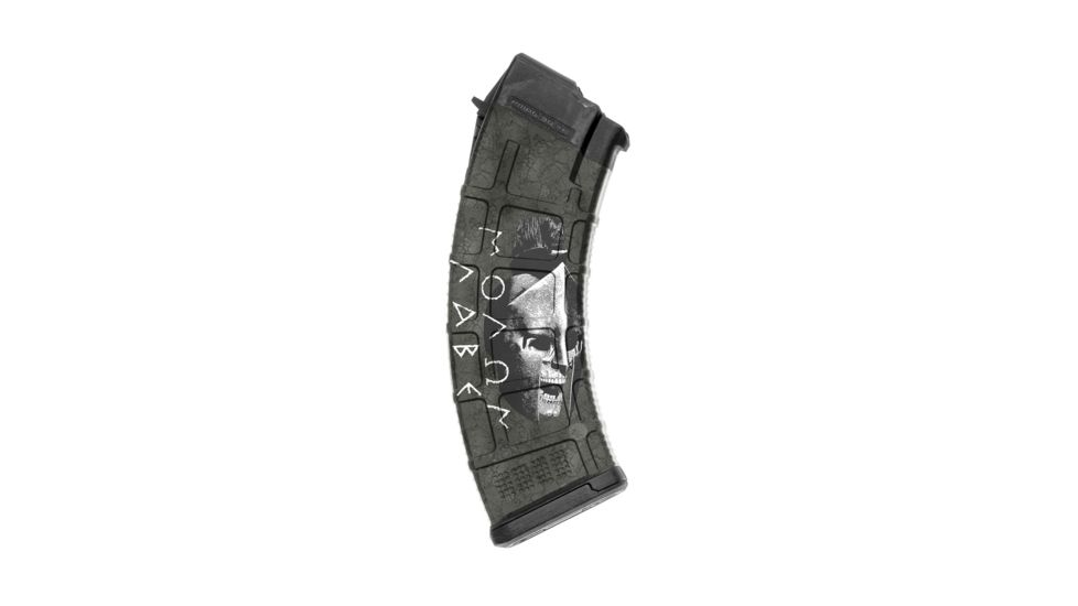 GunSkins AK-47 Magazine Skin, Molon Labe Black, ak-47-mag-sk-mln-labe-black