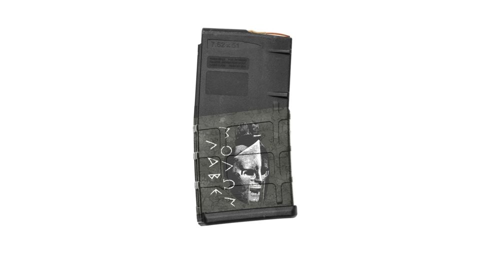 GunSkins AR-10 Magazine Skin, Molon Labe Black, ar-10-mag-sk-mln-labe-black