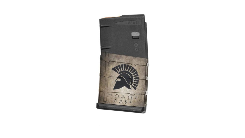 GunSkins AR-10 Magazine Skin, Molon Labe Tan, ar-10-mag-skin-molon-labe-tan