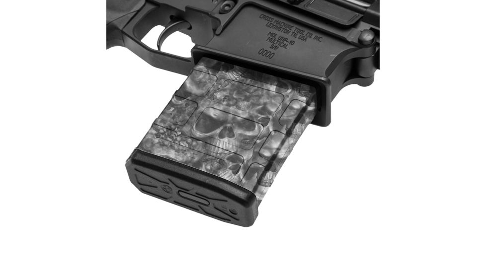GunSkins AR-10 Magazine Skin, Proveil Reaper Black, ar-10-mag-skin-reaper-black