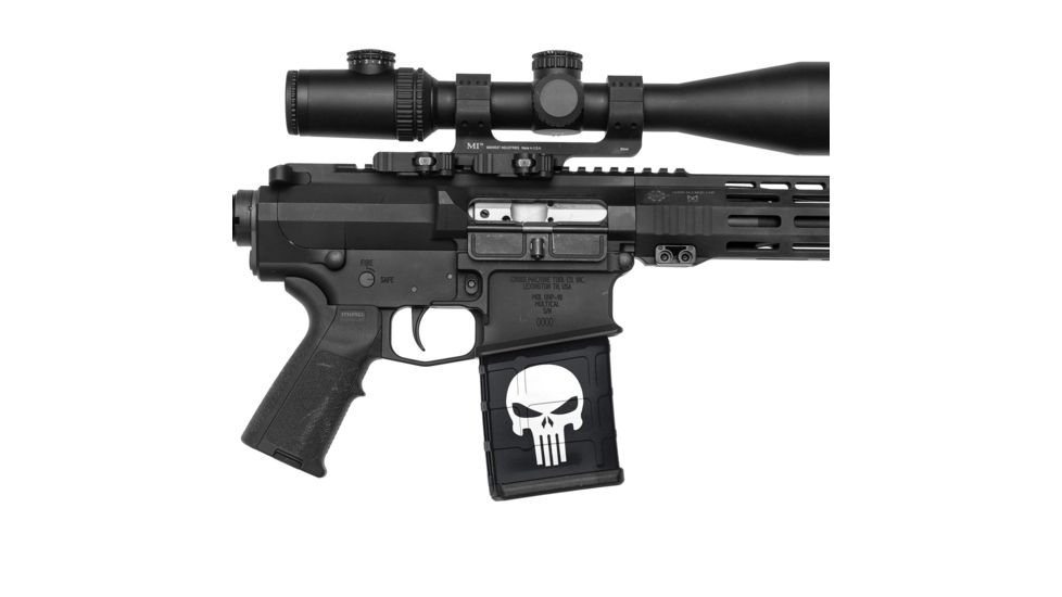 GunSkins AR-10 Magazine Skin, Skull, ar-10-mag-skin-skull