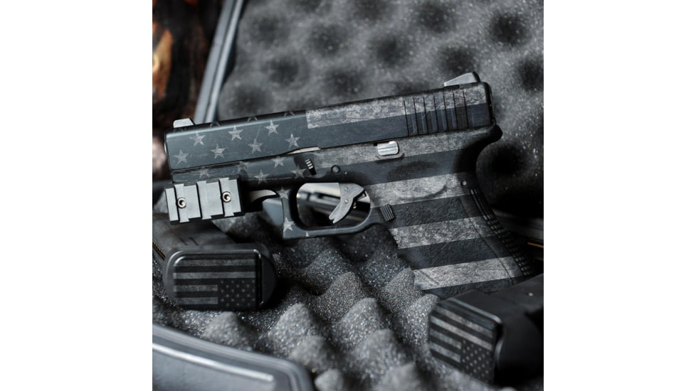 GunSkins Glock 45 Pistol Skin Premium Vinyl Wrap, GS America Grey, CU-98059-GLOCK45-AMGR