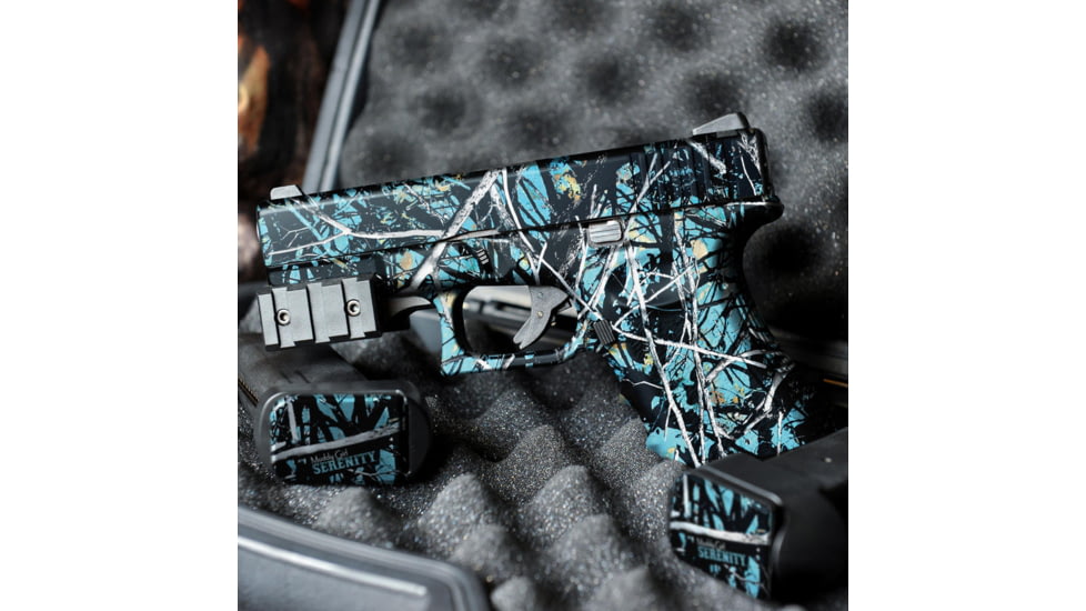 GunSkins Glock 45 Pistol Skin Premium Vinyl Wrap, Muddy Girl Serenity, CU-98059-GLOCK45-SRNT