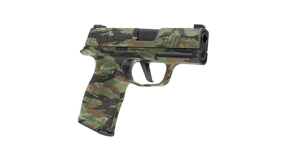 GunSkins Sig Sauer P365 Macro Vinyl Wrap Pistol Skin, GS Vietnam Tiger Stripe, CU-98059-P365M-VMTS
