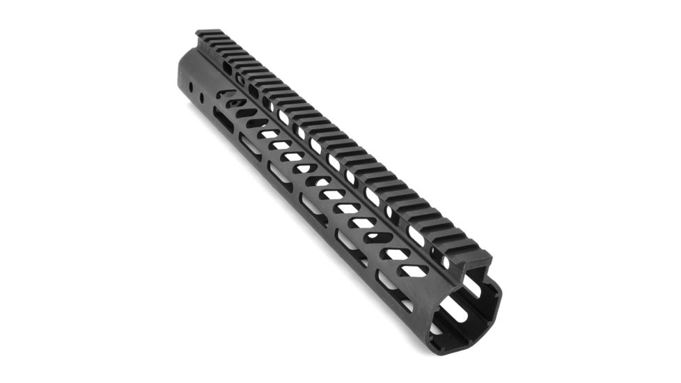 GUNTEC USA 12in Ultra Lightweight Thin M-Lok System Free Floating Handguard w/Monolithic Top Rail,.308 Cal,Black GT-12MLK-308