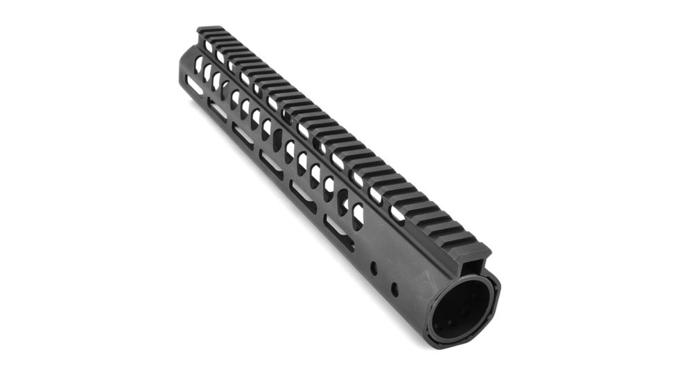 GUNTEC USA 12in Ultra Lightweight Thin M-Lok System Free Floating Handguard w/Monolithic Top Rail,.308 Cal,Black GT-12MLK-308