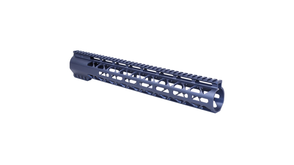 Guntec USA 15in AIR-LOK Series M-LOK Compression Free Floating Handguard With Monolithic Top Rail .308 Cal, Anodized Grey, GT-15ALC-308-GREY