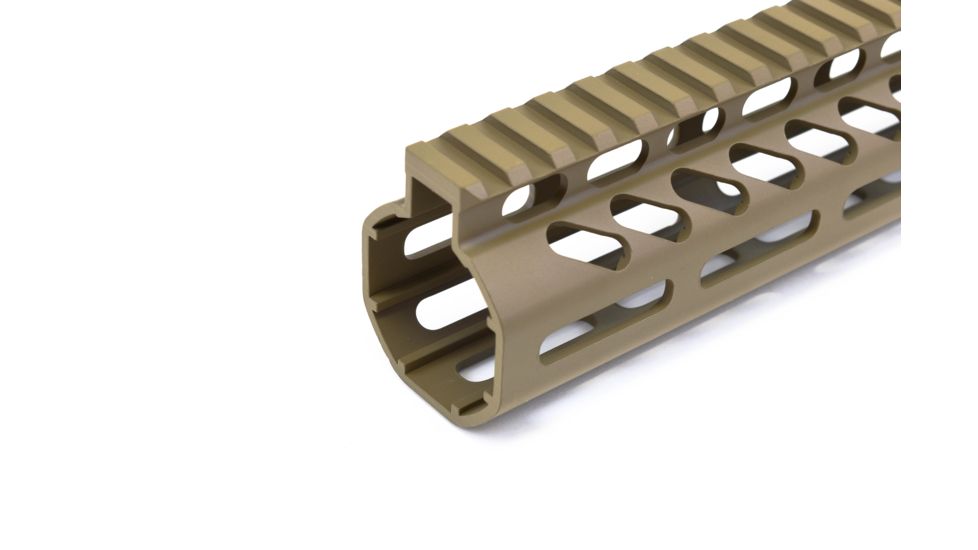 GUNTEC USA 15in Ultra Lightweight Thin M-Lok System Free Floating Handguard w/Monolithic Top Rail,.308 Cal,Cerakote Flat Dark Earth GT-15MLK-308-E